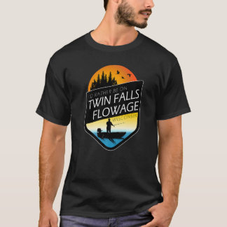 I'd Rather Be On Twin Falls Flowage Wisconsin Fish T-Shirt