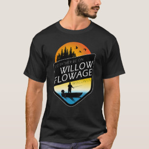 I'd Rather Be On Willow Flowage Wisconsin Fishing T-Shirt