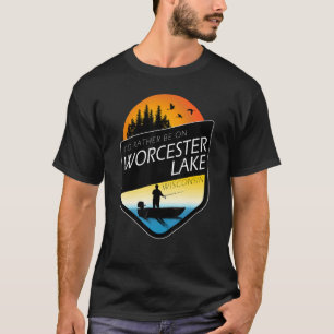 I'd Rather Be On Worcester Lake Wisconsin Fishing T-Shirt