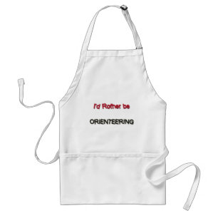 I'd Rather Be Orienteering Standard Apron
