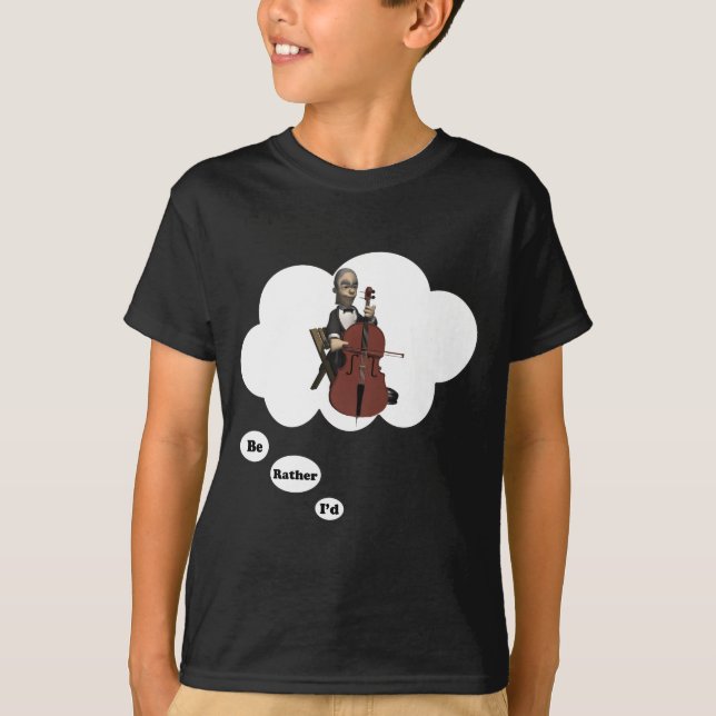 i'd rather be playing Cello 7 T-Shirt (Front)