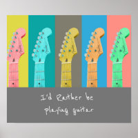 I'd rather be playing guitar music quote modern