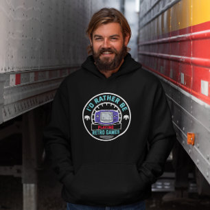 I'd Rather Be Playing Handheld Retro Games Hoodie