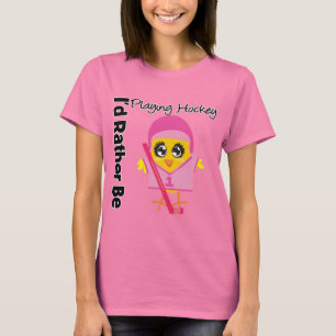 I'd Rather Be Playing Hockey T-Shirt