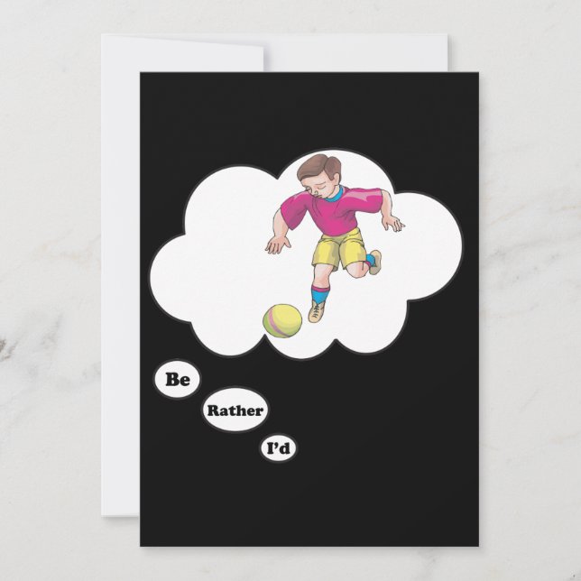 I'd rather be playing Kickball Invitation (Front)