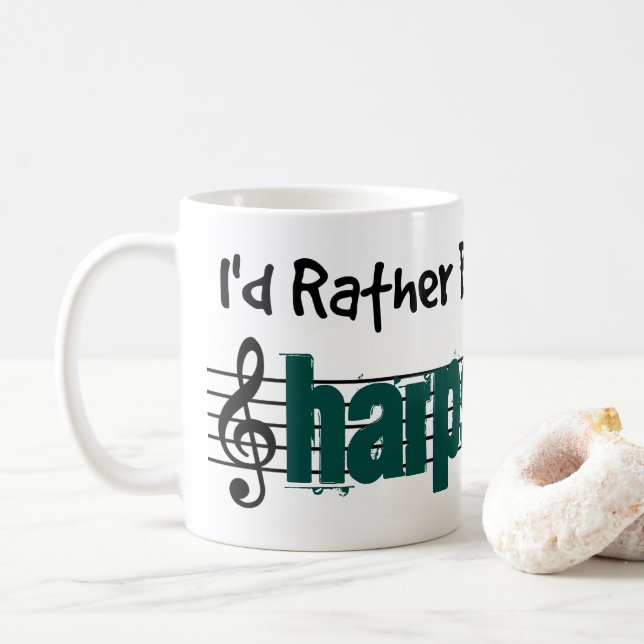 I'd Rather Be Playing My Harpsichord Coffee Mug (With Donut)