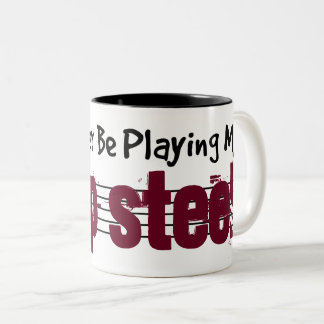 I'd Rather Be Playing My Lap Steel Two-Tone Coffee Mug
