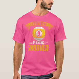 Id Rather Be Playing Snooker Pool Billiard Snooker T-Shirt