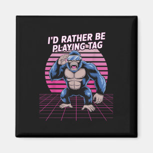 Id Rather Be Playing Tag Vr Gorilla Gaming Magnet
