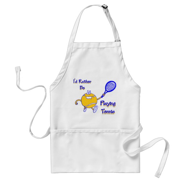 I'd Rather Be Playing Tennis Standard Apron (Front)