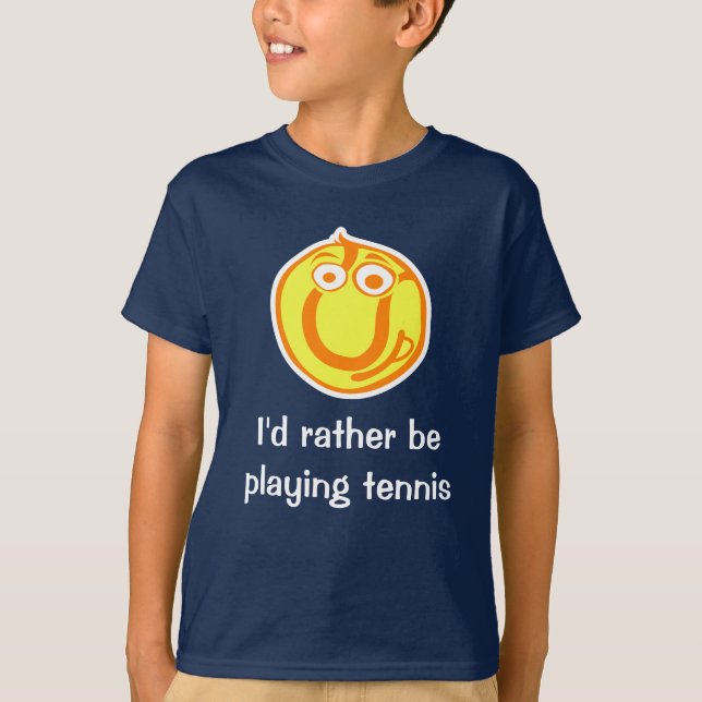 I'd rather be playing tennis Tshirt (Front)