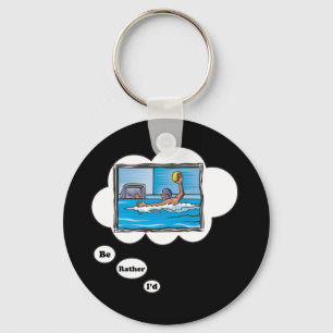 I'd rather be playing Water Polo 3 Key Ring
