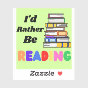 I'd Rather Be Reading Book Stack Green