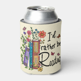 I'd Rather Be Reading Can Cooler