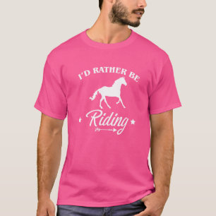 Id Rather Be Riding Equestrian Vaulting T-Shirt