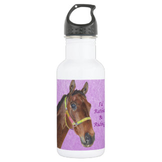 I'd Rather Be Riding! Horse 532 Ml Water Bottle