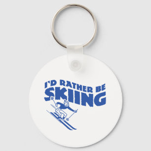 I'd Rather Be Skiing (male) Key Ring