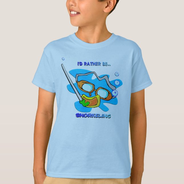 I'd Rather be Snorkelling T-Shirt (Front)