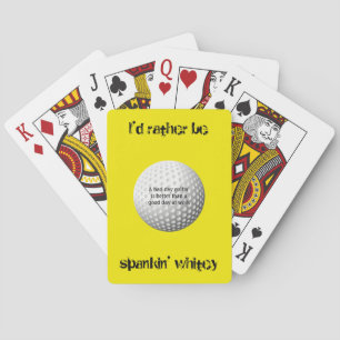 I'd rather be spankin' whitey playing cards