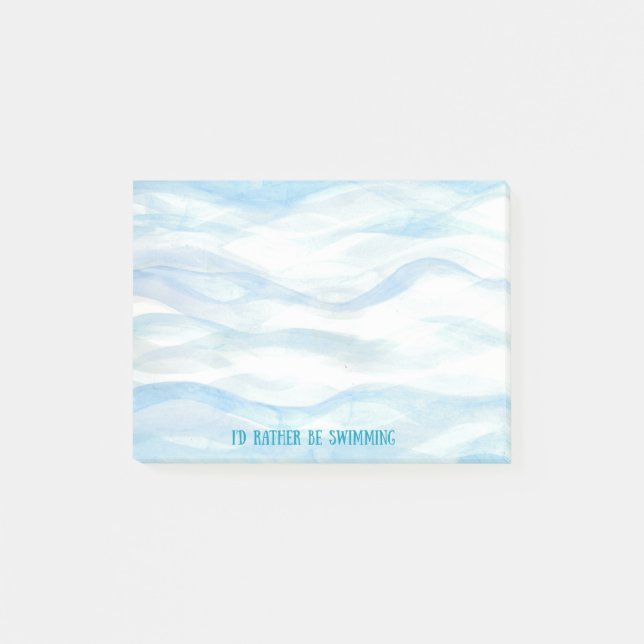"I'd Rather Be Swimming" sticky notes (Front)