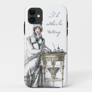 I'd Rather be Texting Regency Fashion Plate iPhone 11 Case