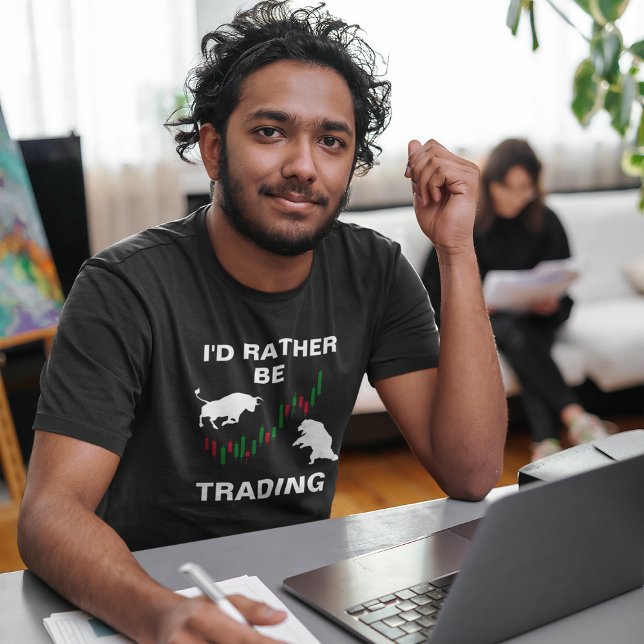 I'd Rather Be Trading Stock Trader T-Shirt (Creator Uploaded)