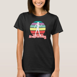 I'd Rather Be Walking Hiking Nordic Walking   T-Shirt
