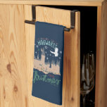 I'd Rather Stay At Hogwarts This Christmas Tea Towel<br><div class="desc">Let everyone know that you'd rather stay at Hogwarts this Christmas with this fun graphic of the castle with Hedwig flying over!</div>