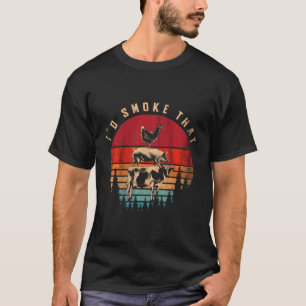 Id Smoke T Barbecue Chef Grillmaster Bbq T-Shirt
