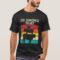 Id Smoke That Chicken Pork Beef Retro Meat Bbq Gri