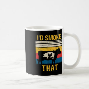 Id Smoke That Funny Bbq Barbeque Smoker Grilling C Coffee Mug