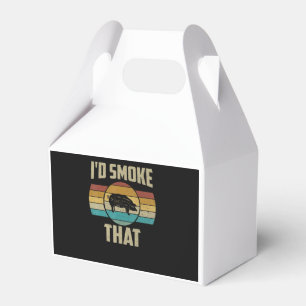 Id Smoke That Funny Retro BBQ Pig Meat Grill Gifts Favour Box