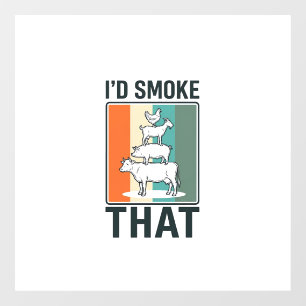 Id Smoke That Vintage BBQ Farm Animals Design