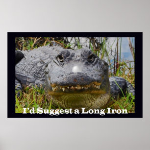 I'd Suggest a Long Iron Poster