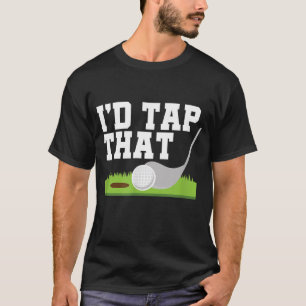 Id Tap That Golf Ball Sunset Retro Golfing Golfer T-Shirt