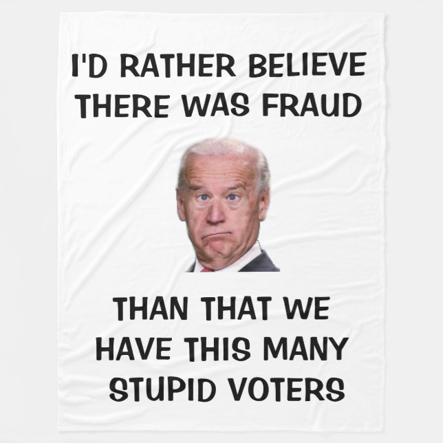 I'D TATHER BELIEVE ... FLEECE BLANKET (Front)