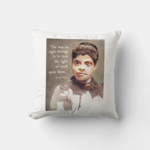 Ida B Wells And "Truth" Quote Cushion
