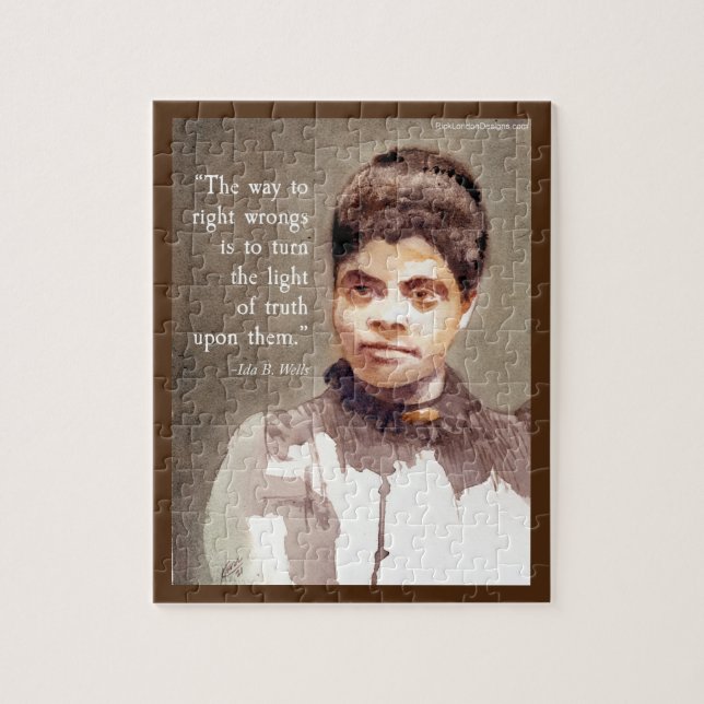 Ida B Wells And "Truth" Quote Jigsaw Puzzle (Vertical)