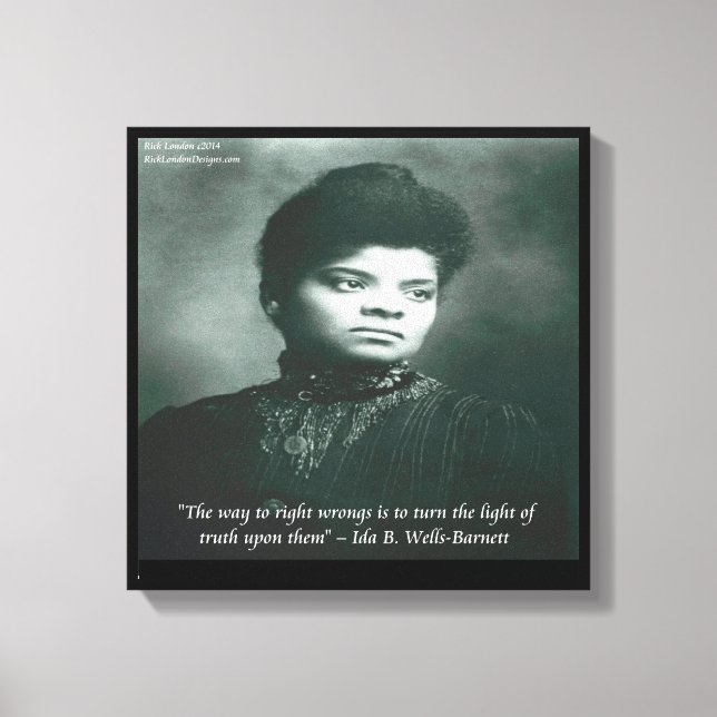Ida B Wells Finding Truth Canvas Print (Front)
