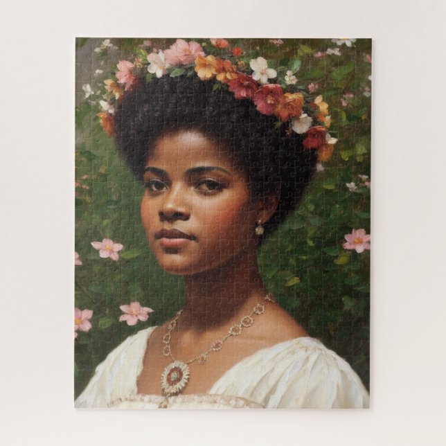 Ida B Wells Floral Art Tribute Jigsaw Puzzle (Vertical)