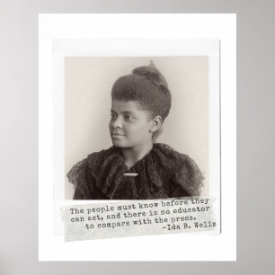 Ida B. Wells Quote - Great Black Women in History Poster