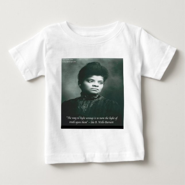 Ida B Wells & Truth Quote Baby T-Shirt (Front)