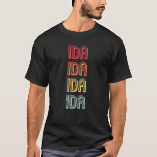 Ida  Name Personalized Retro Vintage 80s 90s Birth T-Shirt