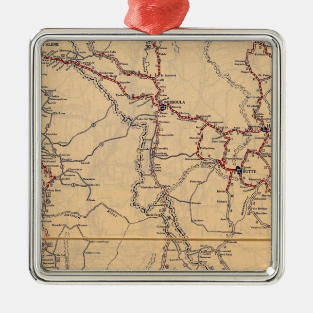 Idaho 2 metal tree decoration (Front)