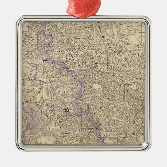 Idaho 3 metal tree decoration (Front)