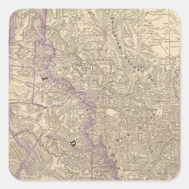 Idaho 3 square sticker (Front)