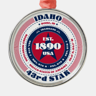 Idaho 43rd State Christmas Ornament