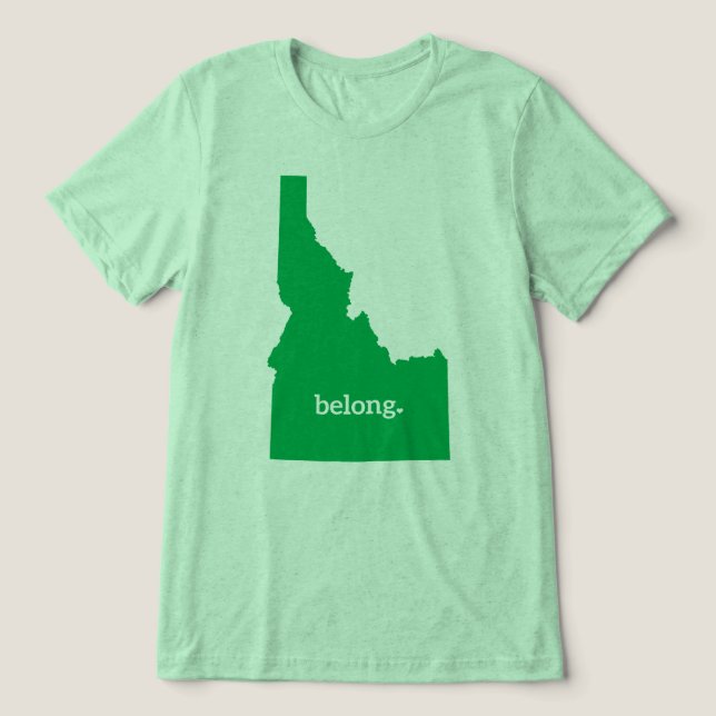 Idaho Belong, State Pride Tri-Blend Shirt (Design Front)