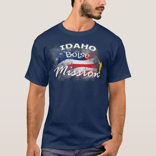 Idaho Boise Mormon LDS Mission Missionary Gift T-Shirt (Front)