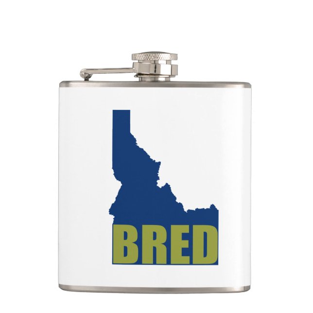 Idaho Bred Hip Flask (Front)